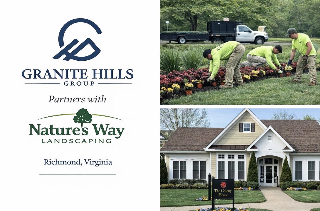 Granite Hills Group partners with Nature’s Way Landscaping, Richmond, Virginia
