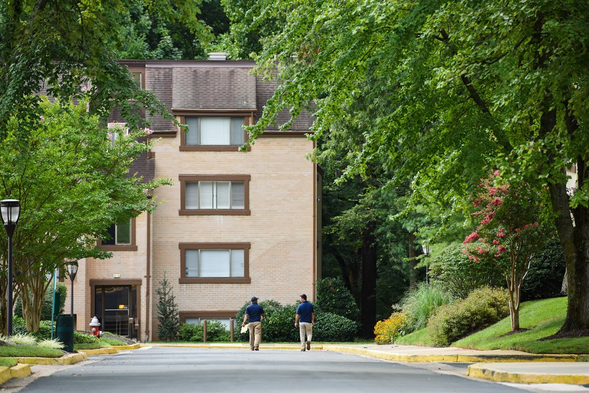 Granite Hills team members walking a residential community in Northern Virginia