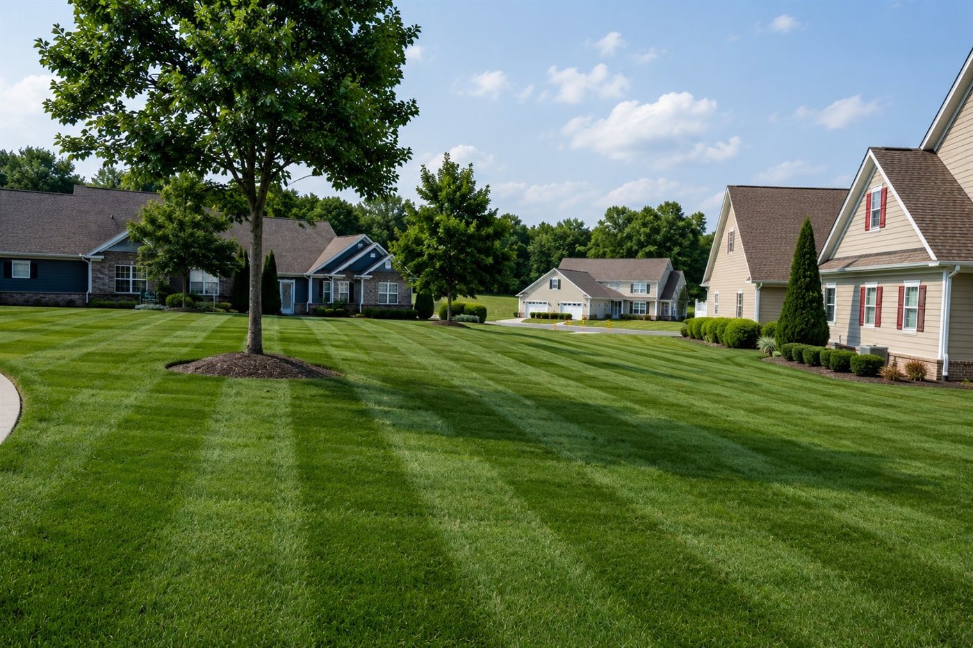 Maintained commercial community grounds in Richmond, VA